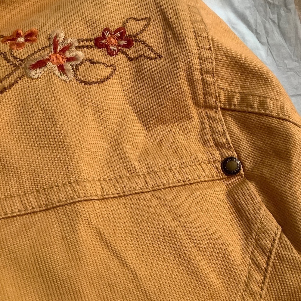 Tommy Bahama Laguna Beachford Button Front Women’s Mustard Jacket - Picture 9 of 13
